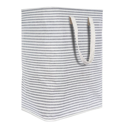 75 literes otthoni fürdőszoba fogantyúkkal játékokhoz Modern szabadon álló tárolókosár Hálószoba Nagy kapacitású mosodai akadály Összecsukható