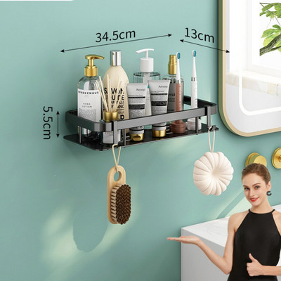 Vonios lentyna be smūgių laikymo lentyna kampinė dušo strypo lentynos prie sienos montuojamas tualeto laikiklis 304 nerūdijančio plieno trikampis stovas