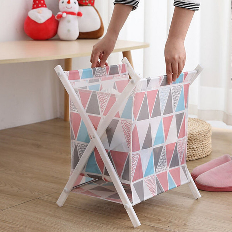 Sulankstomas vandeniui atsparus skalbinių dėklas X rėmo drabužių krepšys Nešiojama skalbimo dėžė Krepšelis Sandėliavimas Didelė talpa butams namuose