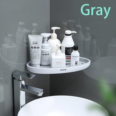 Ecoco zidna polica za kupaonicu Zidne police za skladištenje bez bušenja Stalak za ručnike za šampon Kupaonski pribor Kuhinjski organizator
