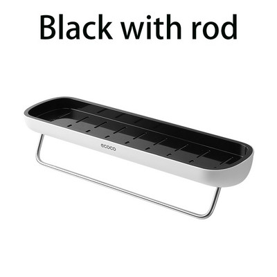 Ecoco zidna polica za kupaonicu Zidne police za skladištenje bez bušenja Stalak za ručnike za šampon Kupaonski pribor Kuhinjski organizator