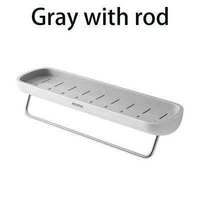 Ecoco zidna polica za kupaonicu Zidne police za skladištenje bez bušenja Stalak za ručnike za šampon Kupaonski pribor Kuhinjski organizator