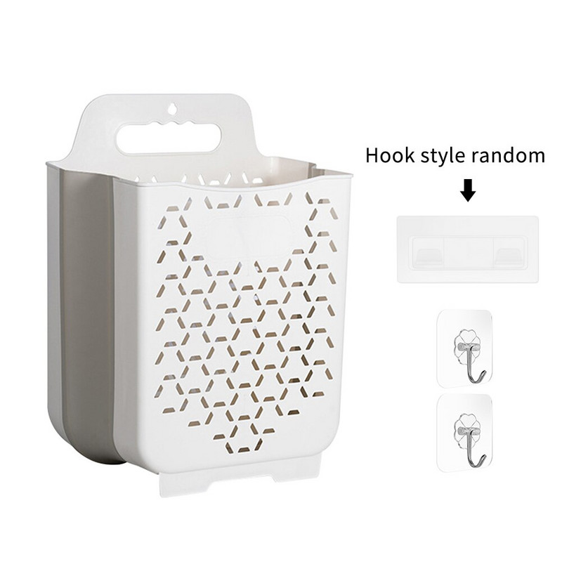 Fürdőszoba Akasztható szennyes kosár Falra szerelhető tárolóhely Helytakarékos nagy kapacitású gyerekjáték kiegészítők többcélú