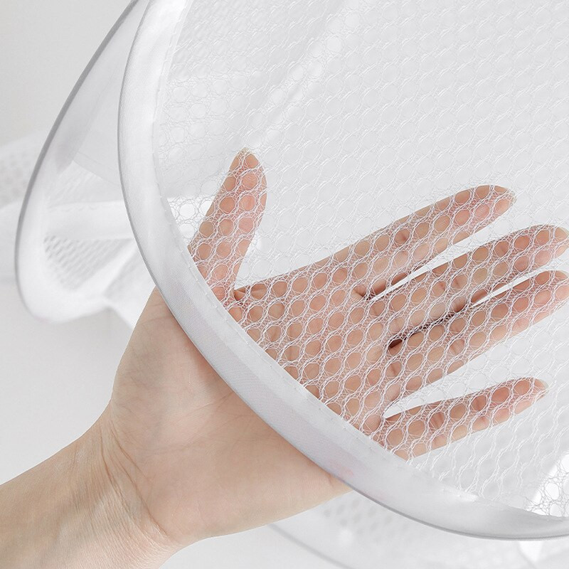 Tinklinis iššokantis skalbimo užsegimas, sulankstomas skalbinių krepšelis, sulankstomas su patvariomis rankenomis 23x46 cm bendrabučio skalbyklai, vonios kambariui TJ7627