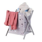 Coș de rufe pliabil, rezistent la apă, geantă de haine cu cadru în X, coș portabil de spălat, capacitate mare de depozitare pentru apartamente acasă