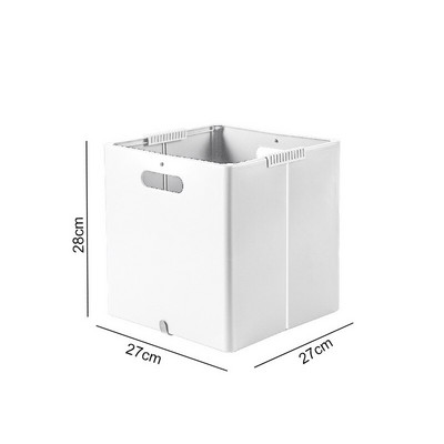 Sulankstomas skalbinių krepšelis įvairių reikmenų konteineris su dangteliu pertvara Skalbiniai Sulankstomi nešvarių drabužių krepšelis Vonios kambarys Miegamojo sandėliukas