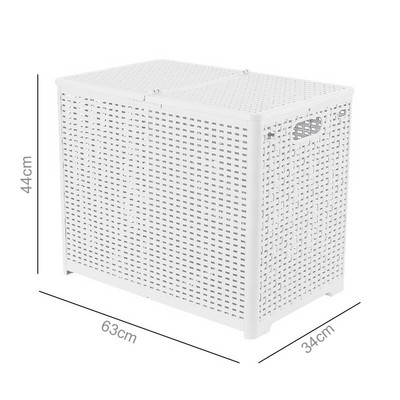 Sulankstomas skalbinių krepšelis įvairių reikmenų konteineris su dangteliu pertvara Skalbiniai Sulankstomi nešvarių drabužių krepšelis Vonios kambarys Miegamojo sandėliukas