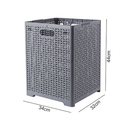 Sulankstomas skalbinių krepšelis įvairių reikmenų konteineris su dangteliu pertvara Skalbiniai Sulankstomi nešvarių drabužių krepšelis Vonios kambarys Miegamojo sandėliukas