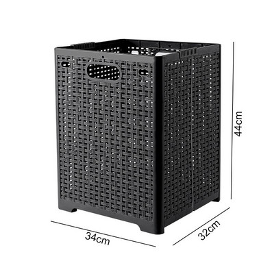 Sulankstomas skalbinių krepšelis įvairių reikmenų konteineris su dangteliu pertvara Skalbiniai Sulankstomi nešvarių drabužių krepšelis Vonios kambarys Miegamojo sandėliukas