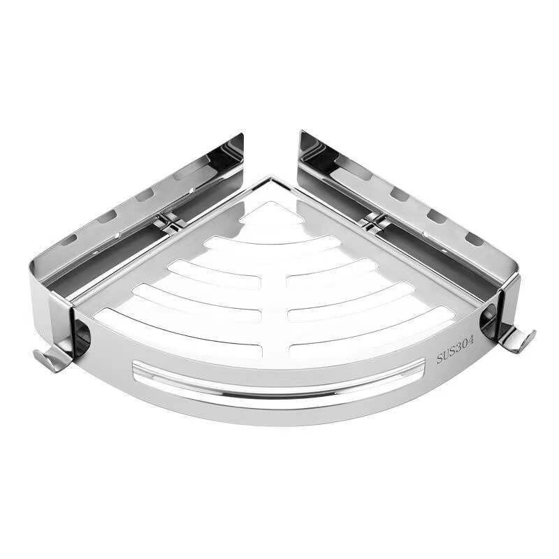 Zuhanyzós tárolóállvány Falra szerelhető polcszerszámok Fürdőszoba-rendezők Tartozékok Sarokpolctartó fúró-WC tartóval