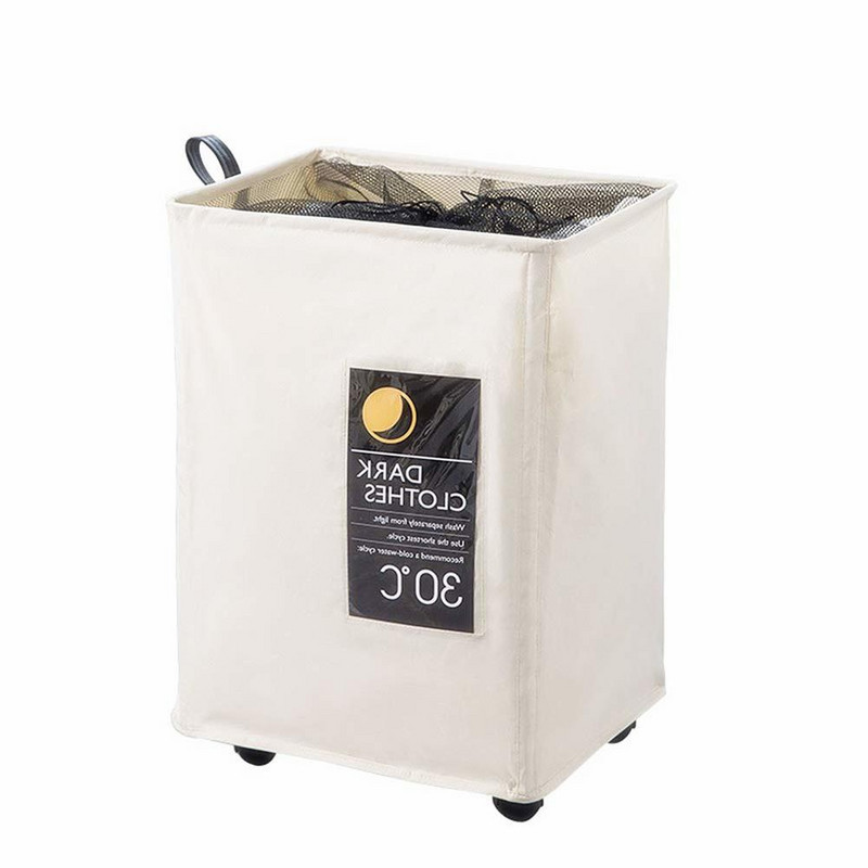 Gördülő kerekű összecsukható szennyes kosár Ruhák Pamut Vízálló mosótáskák Hálós húzózsinór Piknik Összecsukható Hordozható Habarcs