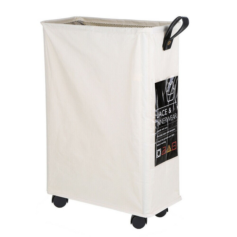 Gördülő kerekű összecsukható szennyes kosár Ruhák Pamut Vízálló mosótáskák Hálós húzózsinór Piknik Összecsukható Hordozható Habarcs