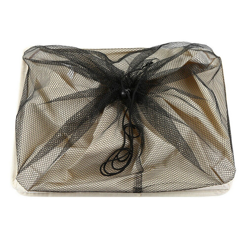 Gördülő kerekű összecsukható szennyes kosár Ruhák Pamut Vízálló mosótáskák Hálós húzózsinór Piknik Összecsukható Hordozható Habarcs