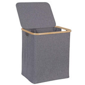 Kaanega pesukorv, suur bambusest määrdunud riiete kaitse käepidemega, veekindel kokkupandav pesukorv magamistuppa