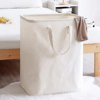 Договорен стил Японски стил Платнена сгъваема кошница за пране Мръсни дрехи Водоустойчива кофа