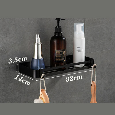 Accesorii de duș Suport de depozitare pentru baie Suport fără perforare montat pe perete Baie Accesorii pentru depozitare pentru baie Raft de colț triunghi