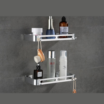 Accesorii de duș Suport de depozitare pentru baie Suport fără perforare montat pe perete Baie Accesorii pentru depozitare pentru baie Raft de colț triunghi
