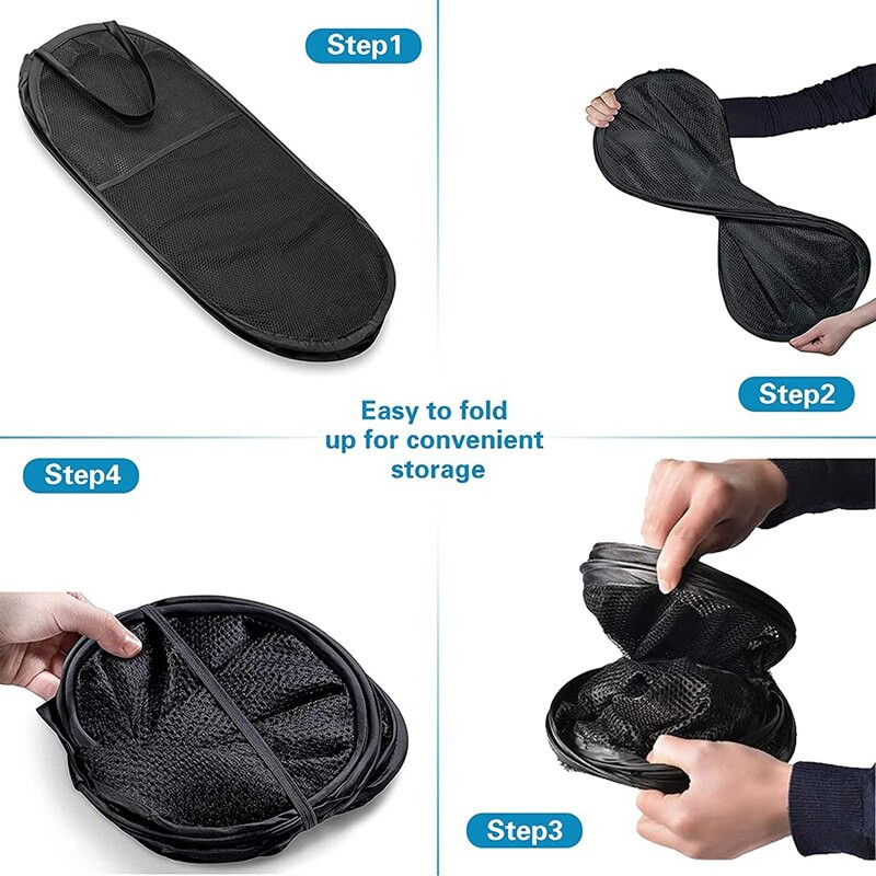 Sulankstomas skalbinių krepšelio tinklelis, sulankstomas skalbinių gaubtas, nešiojamas tinklinis skalbinių krepšelio krepšys, skirtas namų vaikams