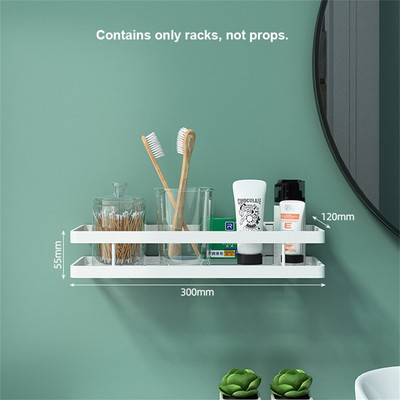 Šiaurės šalių vonios lentynos be perforavimo, stiprios laikančiosios įvairios apkrovos laikymo lentynos Daugiafunkcinis virtuvės prieskonių butelių laikiklis