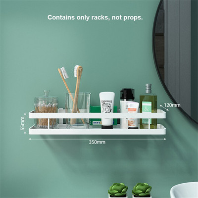 Šiaurės šalių vonios lentynos be perforavimo, stiprios laikančiosios įvairios apkrovos laikymo lentynos Daugiafunkcinis virtuvės prieskonių butelių laikiklis