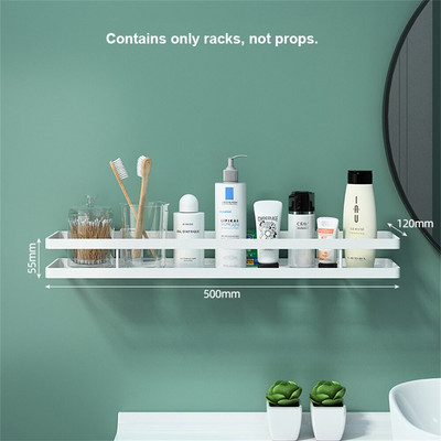 Šiaurės šalių vonios lentynos be perforavimo, stiprios laikančiosios įvairios apkrovos laikymo lentynos Daugiafunkcinis virtuvės prieskonių butelių laikiklis