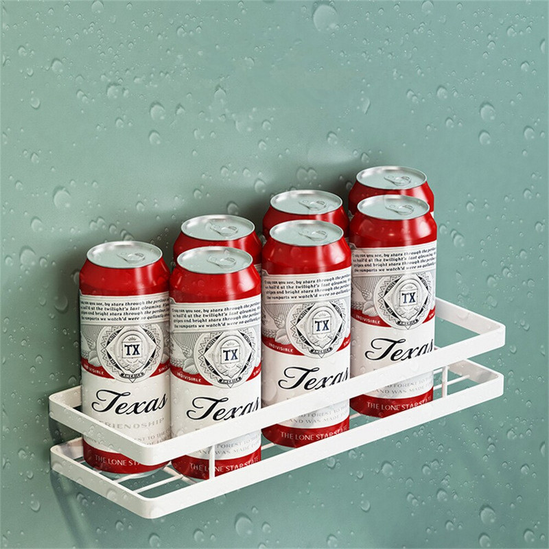 Šiaurės šalių vonios lentynos be perforavimo, stiprios laikančiosios įvairios apkrovos laikymo lentynos Daugiafunkcinis virtuvės prieskonių butelių laikiklis