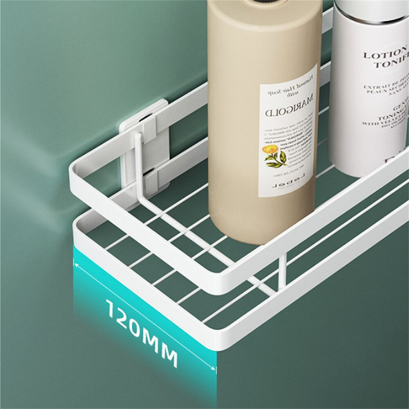 Šiaurės šalių vonios lentynos be perforavimo, stiprios laikančiosios įvairios apkrovos laikymo lentynos Daugiafunkcinis virtuvės prieskonių butelių laikiklis