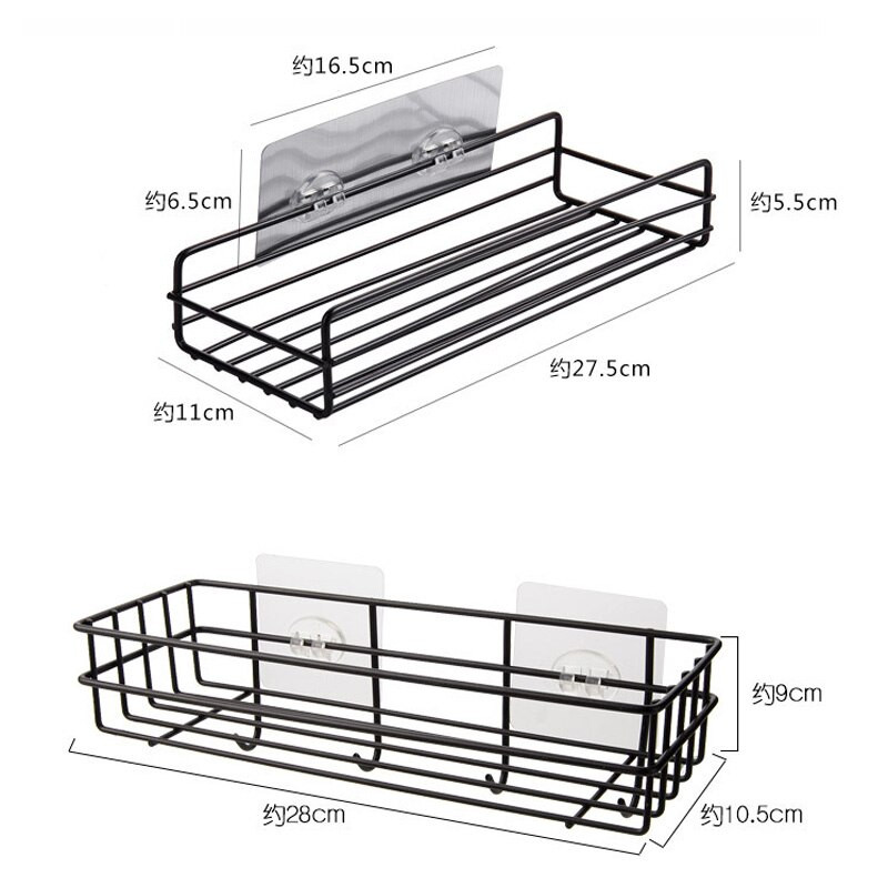 Vonios kambario virtuvės sieninės lentynos, laikymo lentynos, kabliukai šampūno laikiklis Vonios kambario lentynos laikiklis Pakabinamas laikymo lentyna dušo laikiklis