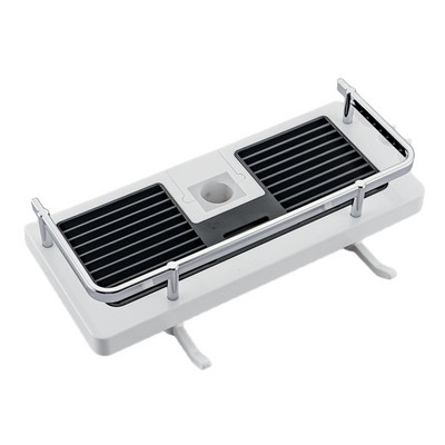 Издръжлив рафт за съхранение в банята Рафт за душ Рафт за табла за шампоан Един слой Без пробиване Повдигаща се душ глава Поставка за душ бар