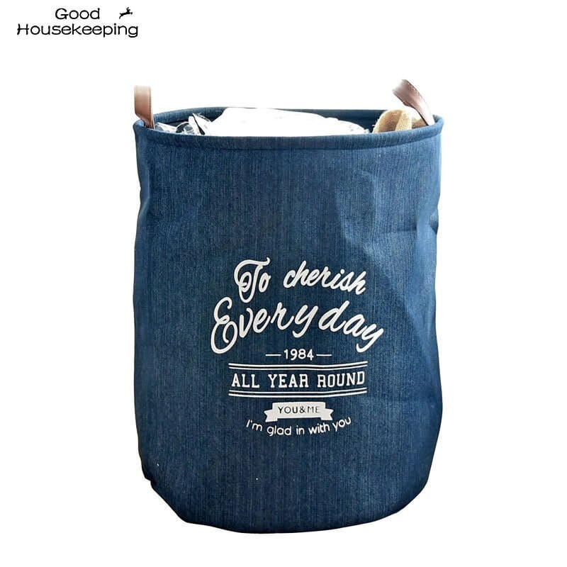 Kiváló minőségű kosártartó mosókosár játék tároló doboz nagy táska pamut mosás piszkos ruhák nagy kosár szervező szemetes fogantyú