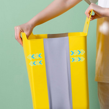 Πτυσσόμενο καλάθι πλυντηρίου μπάνιου Επιτοίχιο καλάθι αποθήκευσης βρώμικων ρούχων Πτυσσόμενη τσάντα πλυντηρίου μπάνιου Οργανωτής πλυντηρίων