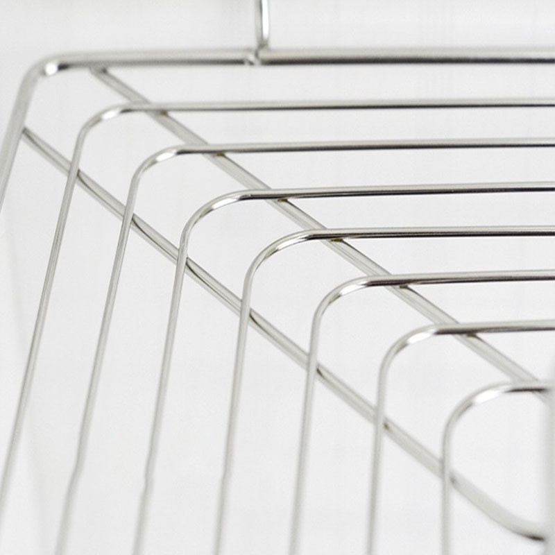 Suport de colț Love din oțel inoxidabil neperforat Bucătărie Baie Dormitor Suport de depozitare Trepied îngroșat Raft de depozitare