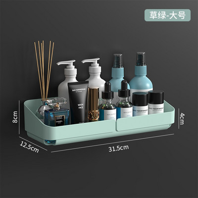 Vannitoa tarvikud Riiul Hoiu Organisaator Seinale paigaldatav köök Tehasekandik Vannikosmeetika Dekoratiivne ilma puurimiseta