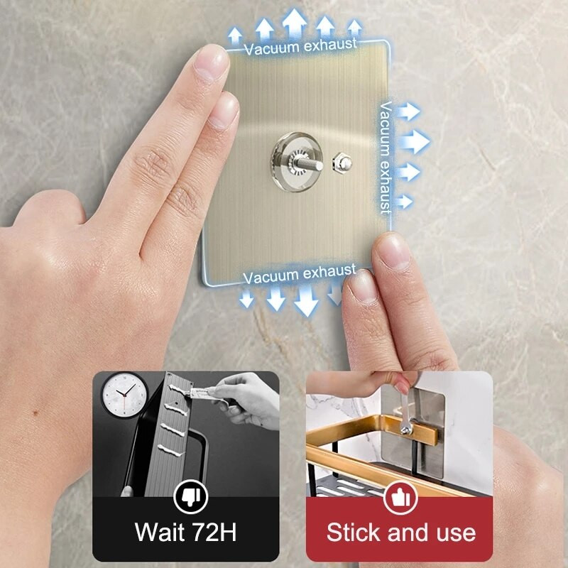 2 vnt. Vonios kambario lentyna be smūgio. Dušo laikymo lentynos lentynos virtuvės tualetas vonios reikmenų rinkinys