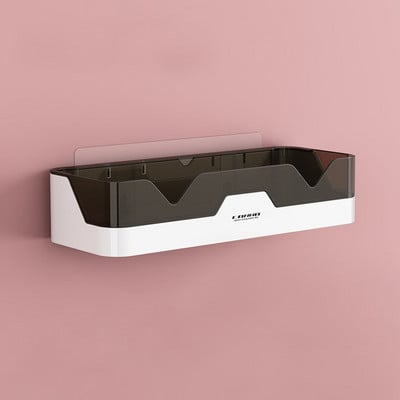 Lyukasztásmentes Falra szerelhető, kétrétegű WC-tartók Fürdőszoba állványok Sampontartó állványok Konyhai állványok Fürdőszoba kiegészítők