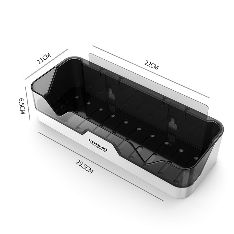 Lyukasztásmentes Falra szerelhető, kétrétegű WC-tartók Fürdőszoba állványok Sampontartó állványok Konyhai állványok Fürdőszoba kiegészítők