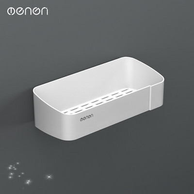 MENGNI Raft de depozitare din plastic, rezistent la apă, montat pe perete Suport produs pentru duș Suport de depozitare pentru bucătărie Seturi de accesorii pentru baie