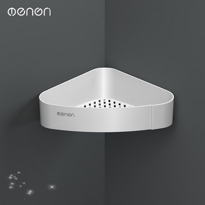 MENGNI Raft de depozitare din plastic, rezistent la apă, montat pe perete Suport produs pentru duș Suport de depozitare pentru bucătărie Seturi de accesorii pentru baie