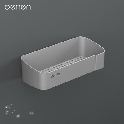 MENGNI Raft de depozitare din plastic, rezistent la apă, montat pe perete Suport produs pentru duș Suport de depozitare pentru bucătărie Seturi de accesorii pentru baie