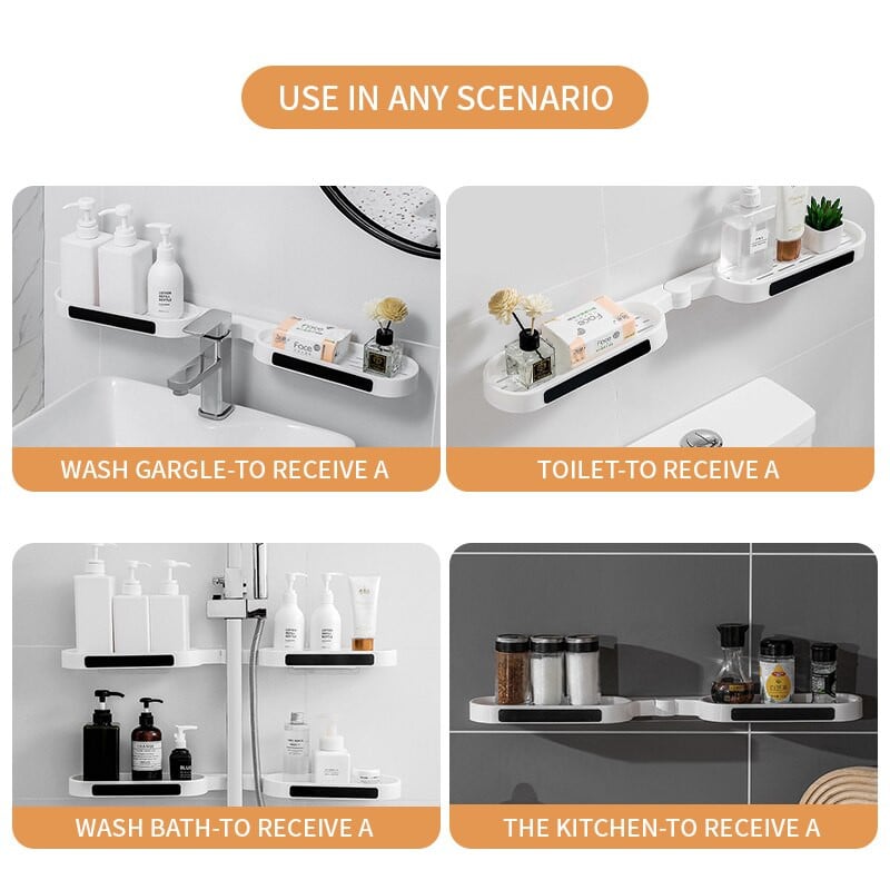 Vonios lentynos be gręžimo kampinės lentynos Sieninė dušo laikymo lentyna Tualetas Dušo tvarkyklės Vonios priedai