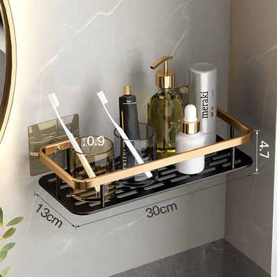 Bez urbšanas Vannas istabas plaukti Plaukti Šampūns Duša Glabāšanas Statīvs Virtuves Turētājs Tualete Virtuves Organizators Vannas istabas piederumu komplekts