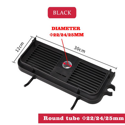 Zuhany tároló tartó állvány Fürdőszoba Emelőrúd Tartó tálca Lyukasztás nélkül ABS szervező fürdőszobai polc