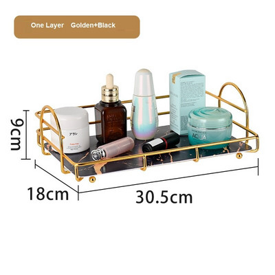 Enyawell Luxus 2L fürdőszobai polc Tároló állvány Kijelző állvány Polcok Kozmetika sampon tartó zuhany rúzs smink szervező