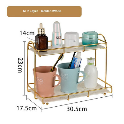 Enyawell Luxus 2L fürdőszobai polc Tároló állvány Kijelző állvány Polcok Kozmetika sampon tartó zuhany rúzs smink szervező