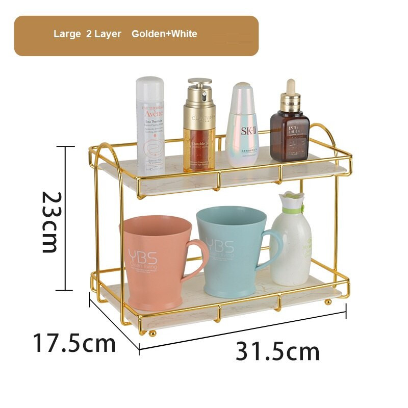 Enyawell Luxus 2L fürdőszobai polc Tároló állvány Kijelző állvány Polcok Kozmetika sampon tartó zuhany rúzs smink szervező