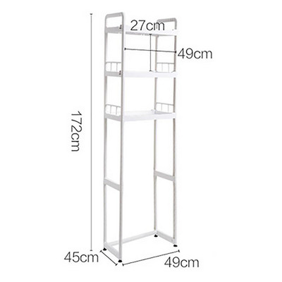 Kelių sluoksnių plastikinis tualeto stovo laikiklis Vonios kambario kampinės lentynos Šampūno laikiklis Dušo lentynos lentynos laikiklis