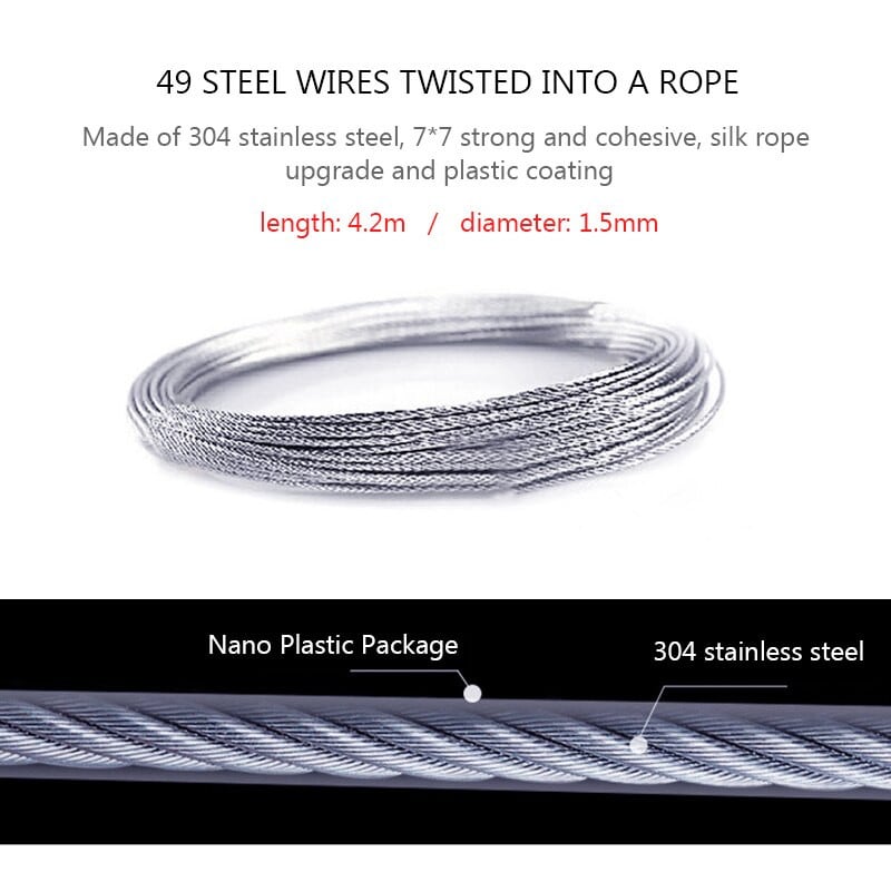 Viduje ir lauke ištraukiama skalbinių džiovyklė be perforavimo drabužių džiovintuvas 25 kg / 4,2 m drabužių linija balkonas skalbinių džiovinimas iškrovimas