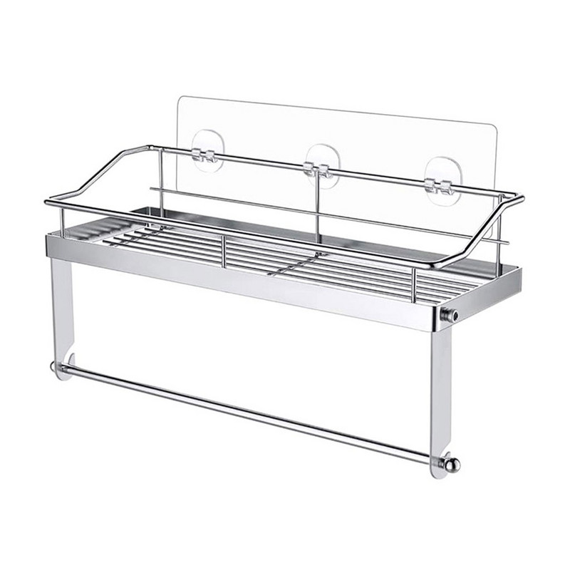 304 Nerūdijančio plieno lentyna Buitinė sieninė laikymo lentyna Vonios kambario Tualeto laikymo lentyna audinių rankšluosčių lentyna