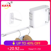 Vidinis lauko nematomas drabužių valas su kabyklos anga Ištraukiama drabužių linija Virvė Džiovinimo lentyna Balkono drabužių linija Negręžiama