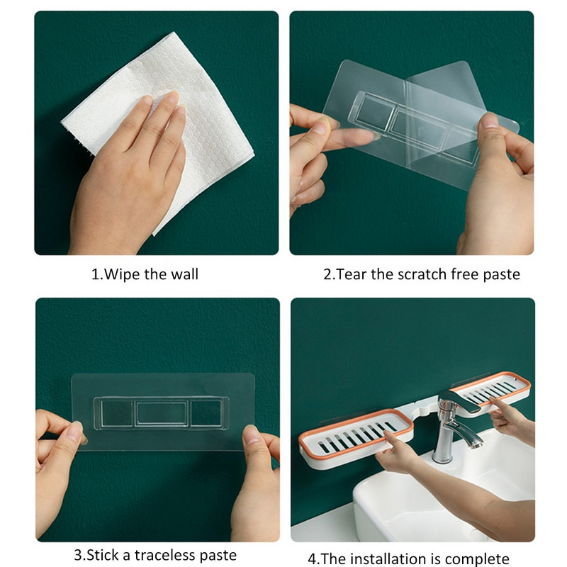 Összecsukható saroktároló állvány Kézi mosogató Kézi mosogató Kétcélú polc Falra szerelhető tároló állvány Otthoni szervező Fürdőszoba dekoráció